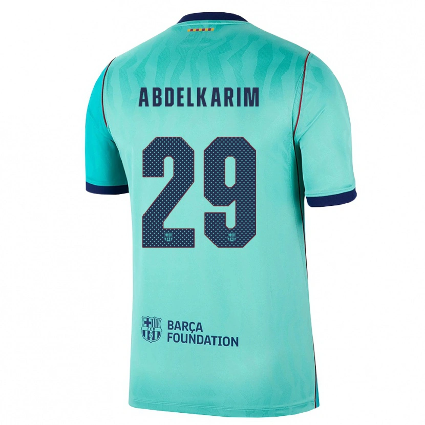 Danxen Mulher Camisola Hamza Abdelkarim #29 Água Turquesa Escura Azul Real Terceiro 2026/27 Camisa