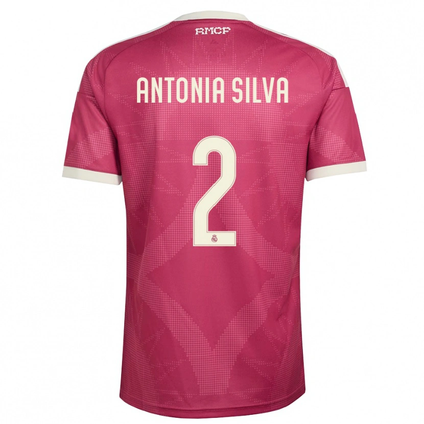 Danxen Mulher Camisola Antônia Silva #2 Vermelho Pálido Violeta Branco Terceiro 2026/27 Camisa