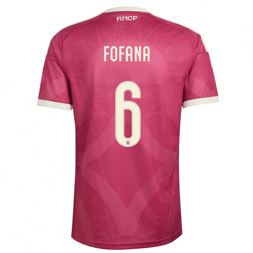 Danxen Mulher Camisola Cherif Fofana #6 Vermelho Pálido Violeta Branco Terceiro 2026/27 Camisa