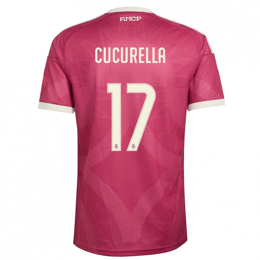 Danxen Mulher Camisola Marc Cucurella #17 Vermelho Pálido Violeta Branco Terceiro 2026/27 Camisa