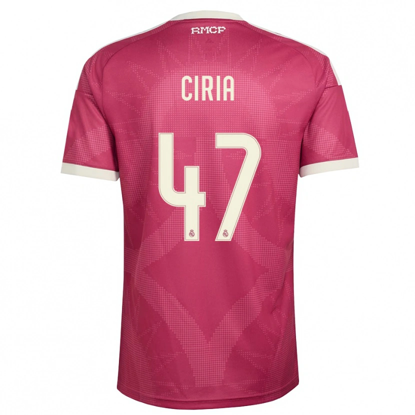Danxen Mulher Camisola Alexis Ciria #47 Vermelho Pálido Violeta Branco Terceiro 2026/27 Camisa