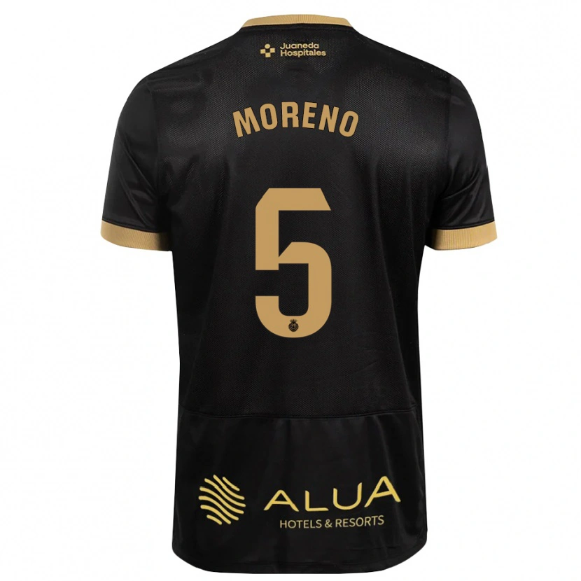 Danxen Mulher Camisola Alberto Moreno #5 Preto Marrom Claro De Sândalo Madeira Alternativa 2026/27 Camisa