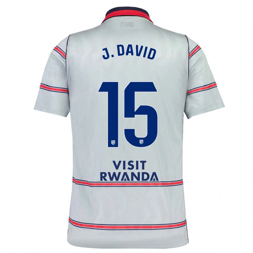 Danxen Mulher Camisola Jonathan David #15 Cinza Vermelho Azul Marinho Terceiro 2026/27 Camisa