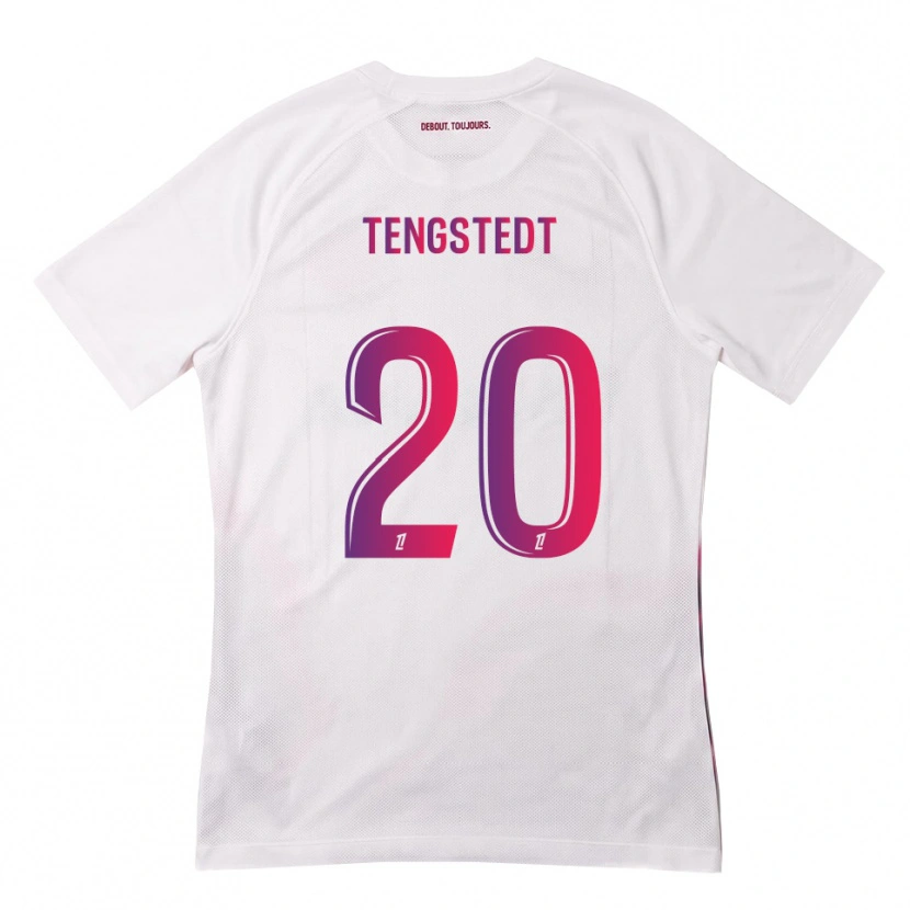 Danxen Criança Camisola Casper Tengstedt #20 Branco Rosa Roxo Alternativa 2026/27 Camisa