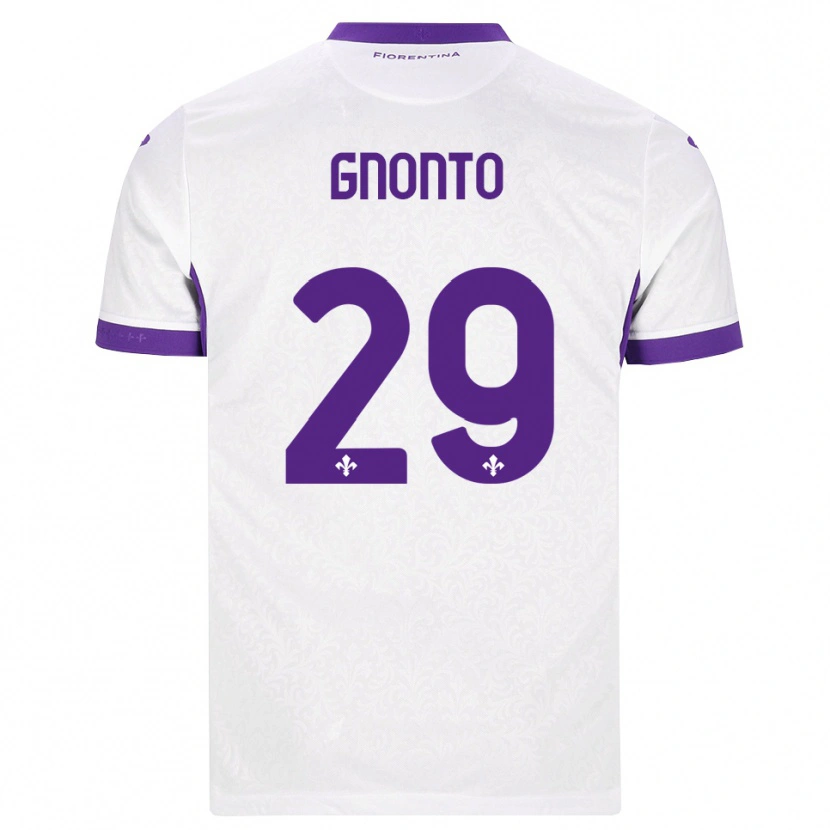 Danxen Criança Camisola Wilfried Gnonto #29 Branco Roxo Alternativa 2026/27 Camisa