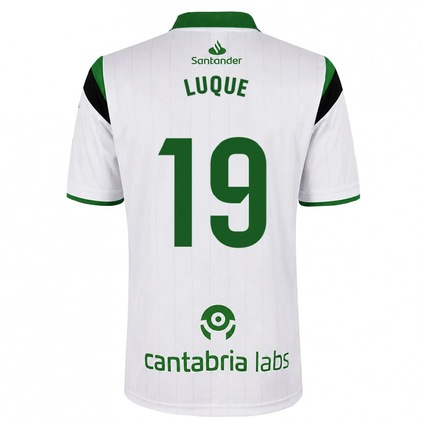 Danxen Criança Camisola Iker Luque #19 Branco Verde Preto Principal 2026/27 Camisa