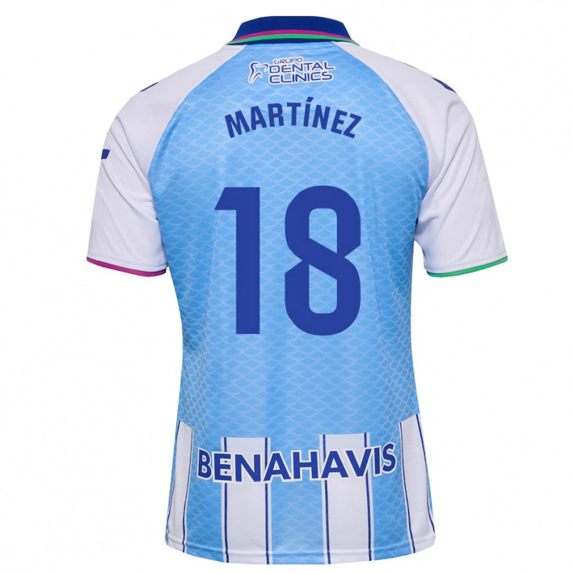 Danxen Criança Camisola Pablo Martínez #18 Azul Céu Profundo Branco Principal 2026/27 Camisa