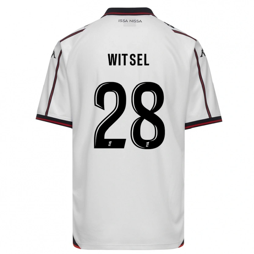 Danxen Criança Camisola Axel Witsel #28 Preto Branco Alternativa 2026/27 Camisa