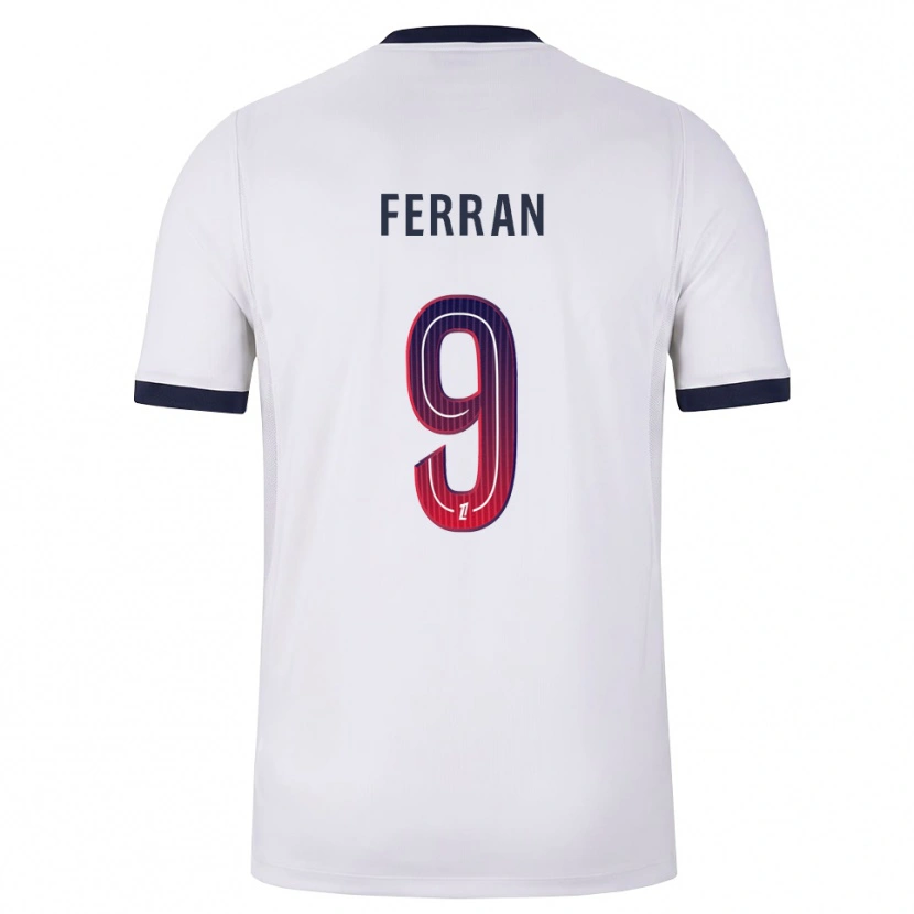 Danxen Criança Camisola Ferran Torres #9 Branco Preto Vermelho Alternativa 2026/27 Camisa