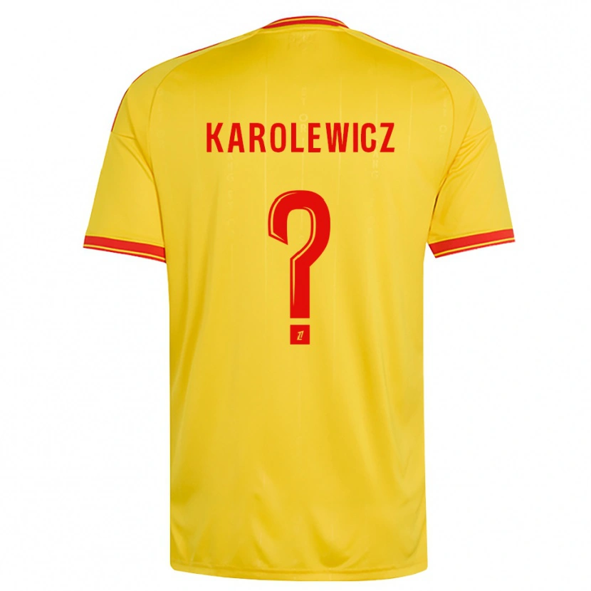 Danxen Criança Camisola Roman Karolewicz #0 Dourado Laranja Vermelho Principal 2026/27 Camisa