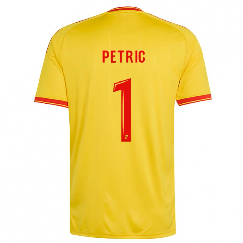Danxen Criança Camisola Denis Petric #1 Dourado Laranja Vermelho Principal 2026/27 Camisa