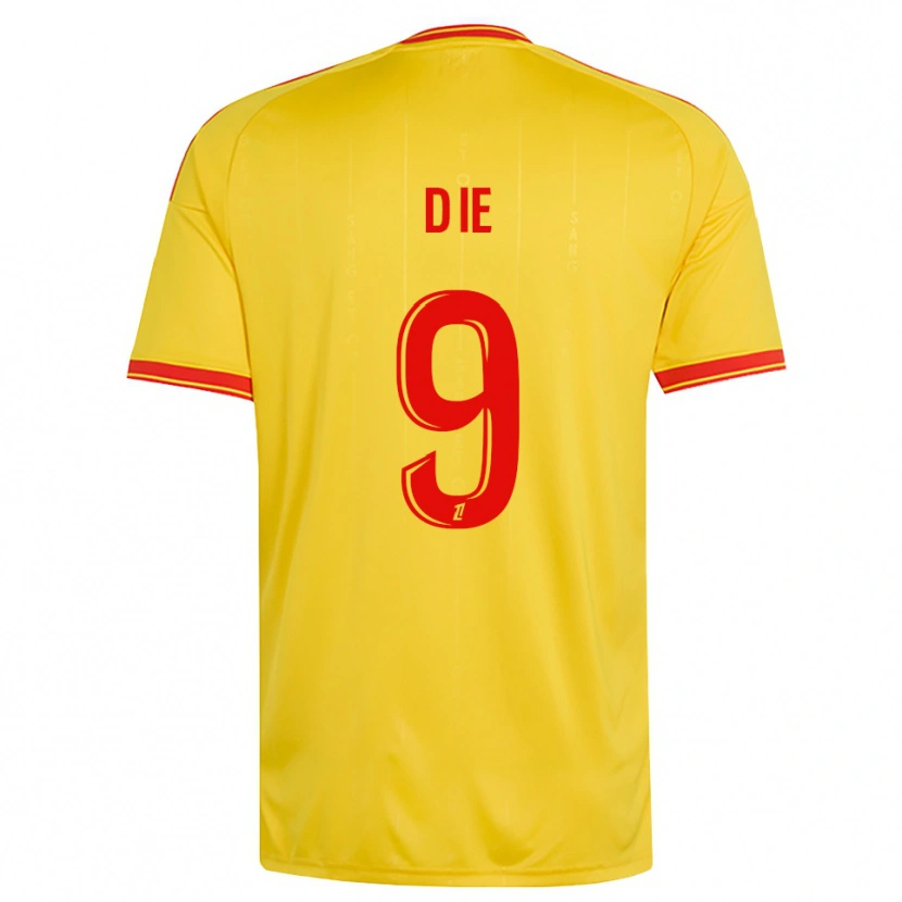 Danxen Criança Camisola Manassé Die #9 Dourado Laranja Vermelho Principal 2026/27 Camisa