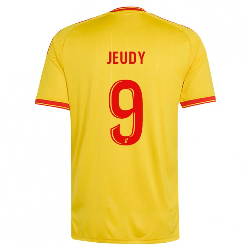 Danxen Criança Camisola Sherly Jeudy #9 Dourado Laranja Vermelho Principal 2026/27 Camisa