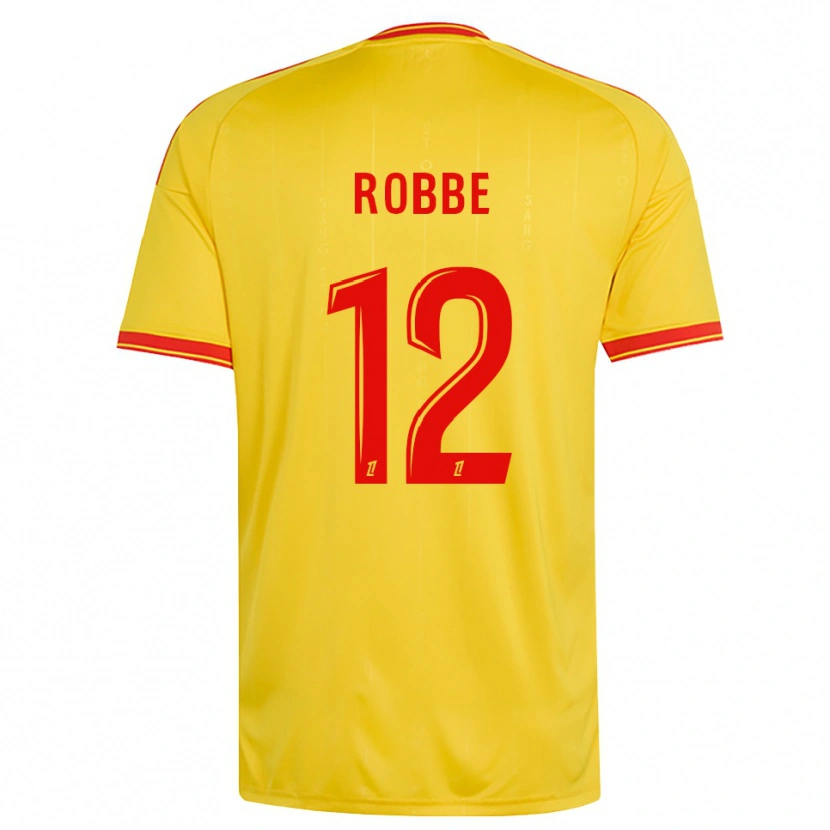 Danxen Criança Camisola Lucas Robbe #12 Dourado Laranja Vermelho Principal 2026/27 Camisa