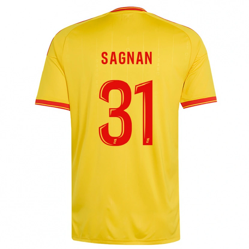 Danxen Criança Camisola Souleymane Sagnan #31 Dourado Laranja Vermelho Principal 2026/27 Camisa