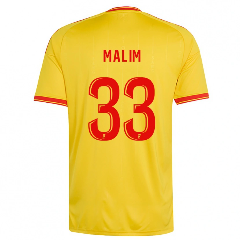 Danxen Criança Camisola Yasmina Malim #33 Dourado Laranja Vermelho Principal 2026/27 Camisa
