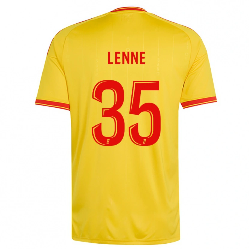Danxen Criança Camisola Oscar Lenne #35 Dourado Laranja Vermelho Principal 2026/27 Camisa