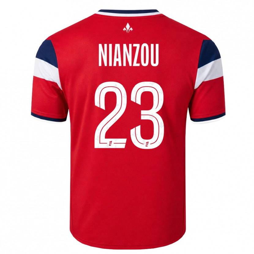 Danxen Criança Camisola Tanguy Nianzou #23 Vermelho Branco Azul Real Principal 2026/27 Camisa