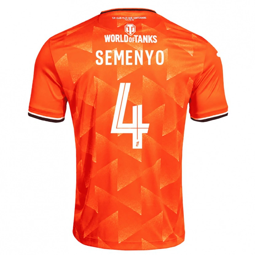 Danxen Criança Camisola Jai Semenyo #4 Laranja Branco Preto Principal 2026/27 Camisa