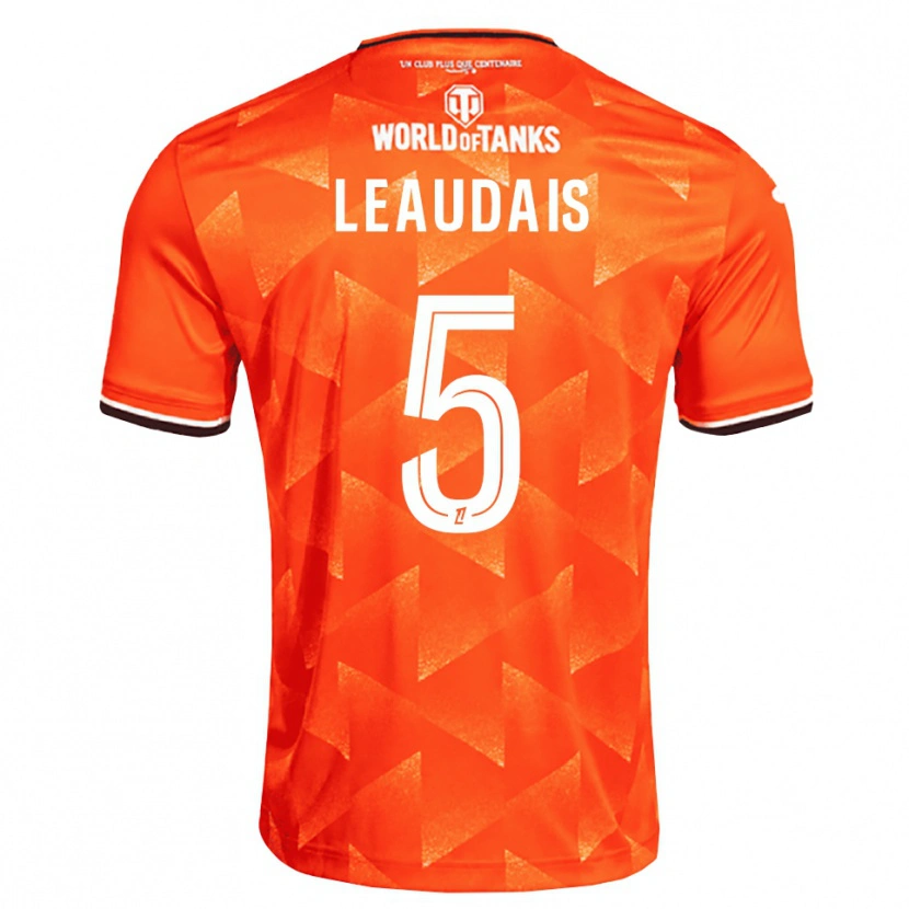 Danxen Criança Camisola Lucas Leaudais #5 Laranja Branco Preto Principal 2026/27 Camisa