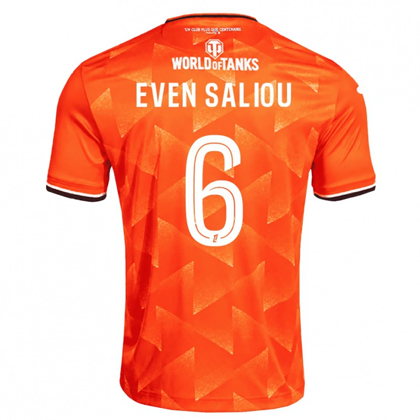 Danxen Criança Camisola Emy Even Saliou #6 Laranja Branco Preto Principal 2026/27 Camisa