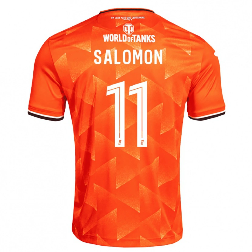 Danxen Criança Camisola Enzo Salomon #11 Laranja Branco Preto Principal 2026/27 Camisa