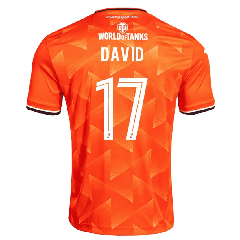 Danxen Criança Camisola Dune David #17 Laranja Branco Preto Principal 2026/27 Camisa