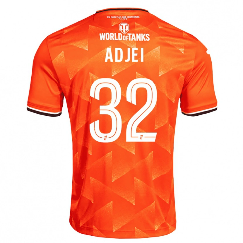Danxen Criança Camisola Nathaniel Adjei #32 Laranja Branco Preto Principal 2026/27 Camisa