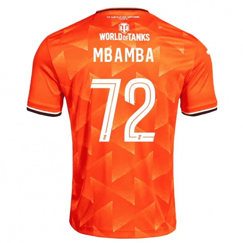 Danxen Criança Camisola Noah Mbamba #72 Laranja Branco Preto Principal 2026/27 Camisa
