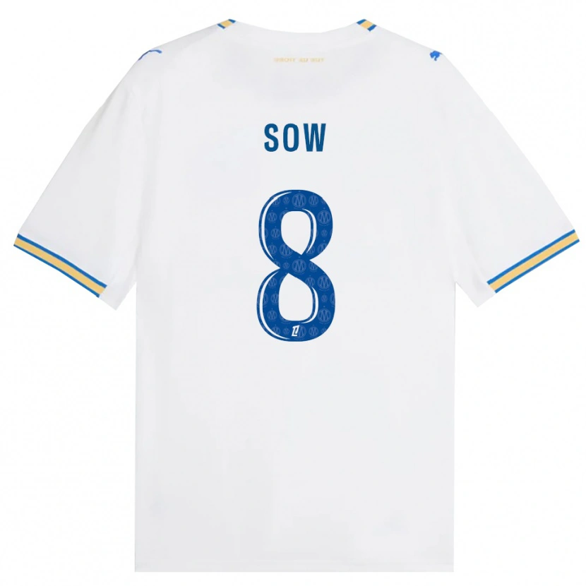 Danxen Criança Camisola Mbayang Sow #8 Azul Dodger Branco Principal 2026/27 Camisa