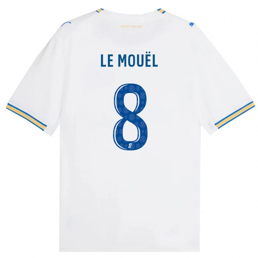 Danxen Criança Camisola Margaux Le Mouël #8 Azul Dodger Branco Principal 2026/27 Camisa