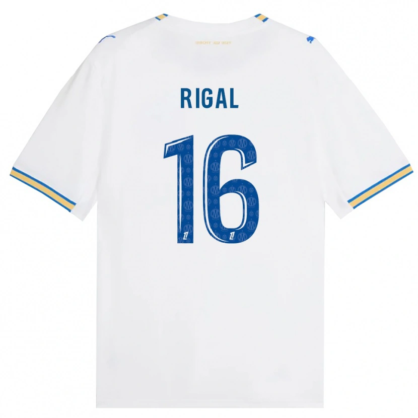 Danxen Criança Camisola Pablo Rigal #16 Azul Dodger Branco Principal 2026/27 Camisa