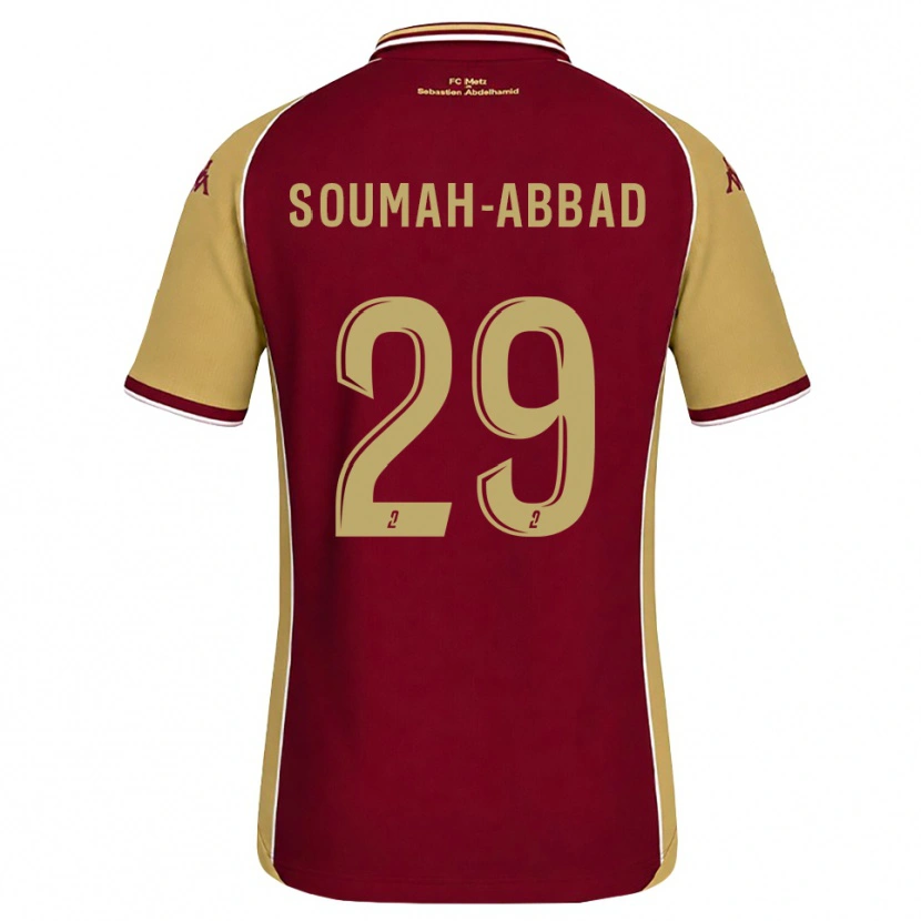 Danxen Criança Camisola Édouard Soumah-Abbad #29 Dourado Vermelho Escuro Principal 2026/27 Camisa