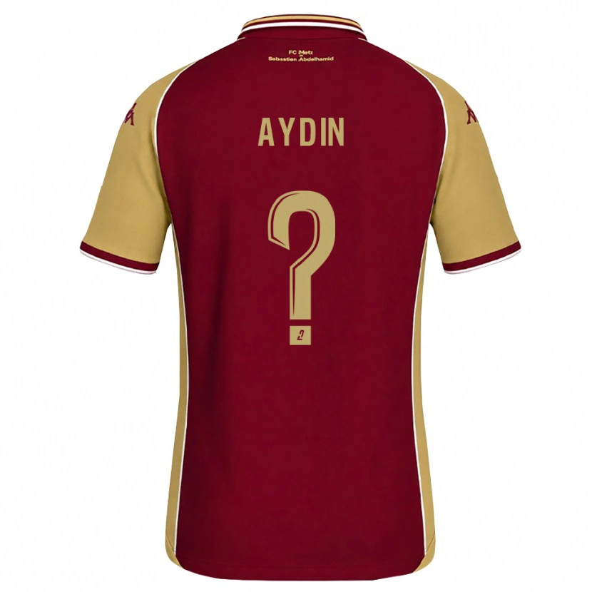 Danxen Criança Camisola Oguzhan Aydin #0 Dourado Vermelho Escuro Principal 2026/27 Camisa