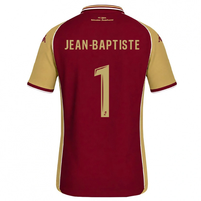 Danxen Criança Camisola Romain Jean-Baptiste #1 Dourado Vermelho Escuro Principal 2026/27 Camisa