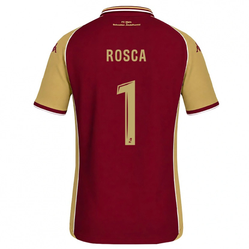 Danxen Criança Camisola Daniel Rosca #1 Dourado Vermelho Escuro Principal 2026/27 Camisa