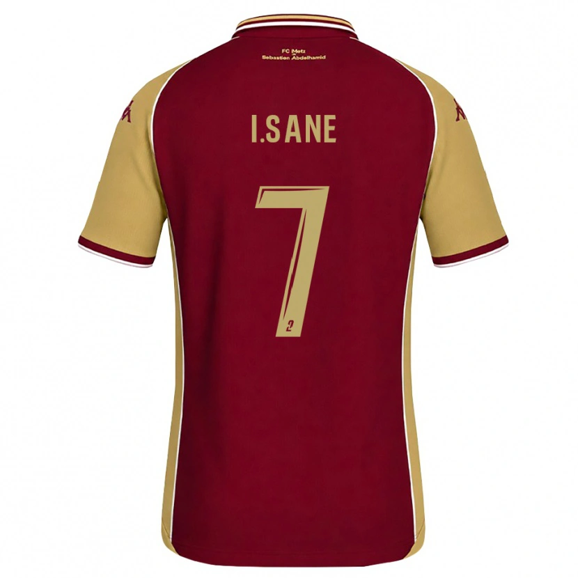 Danxen Criança Camisola Ibou Sané #7 Dourado Vermelho Escuro Principal 2026/27 Camisa