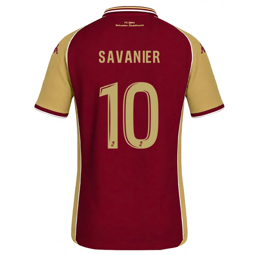 Danxen Criança Camisola Téji Savanier #10 Dourado Vermelho Escuro Principal 2026/27 Camisa