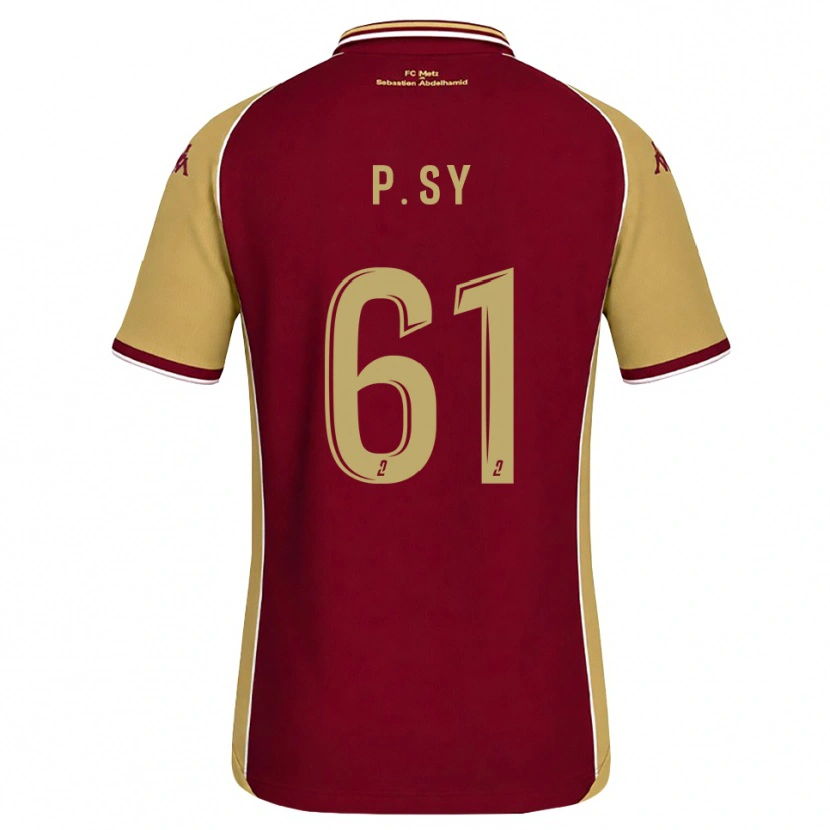 Danxen Criança Camisola Pape Sy #61 Dourado Vermelho Escuro Principal 2026/27 Camisa