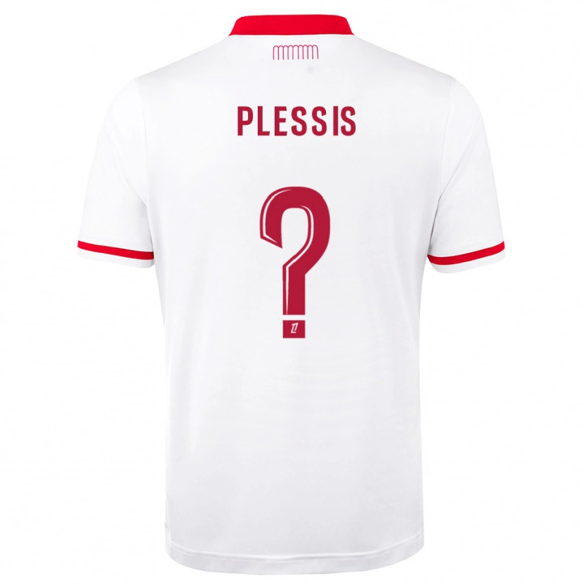Danxen Criança Camisola Mathys Plessis #0 Vermelho Branco Principal 2026/27 Camisa