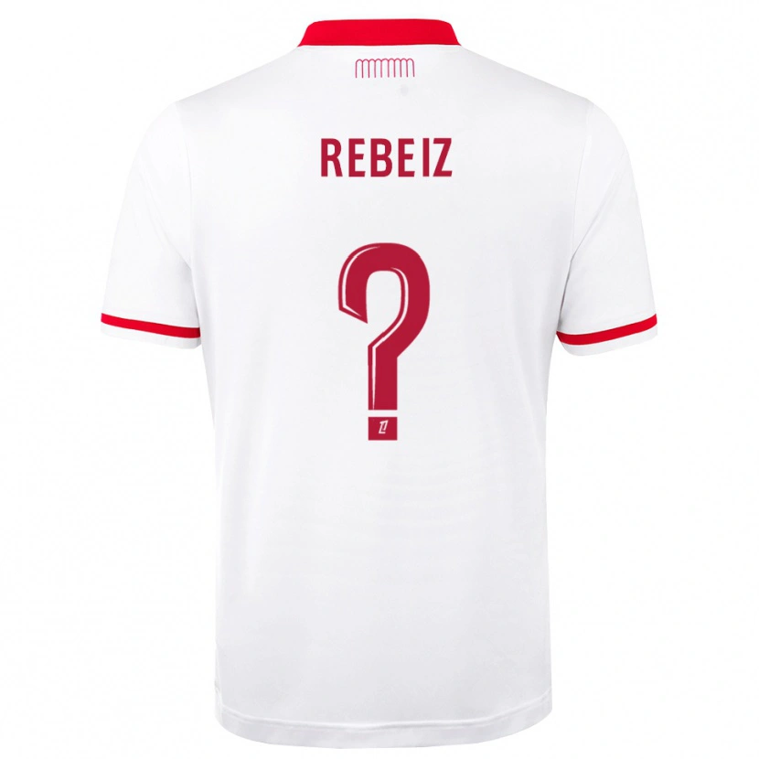 Danxen Criança Camisola Georges Rebeiz #0 Vermelho Branco Principal 2026/27 Camisa