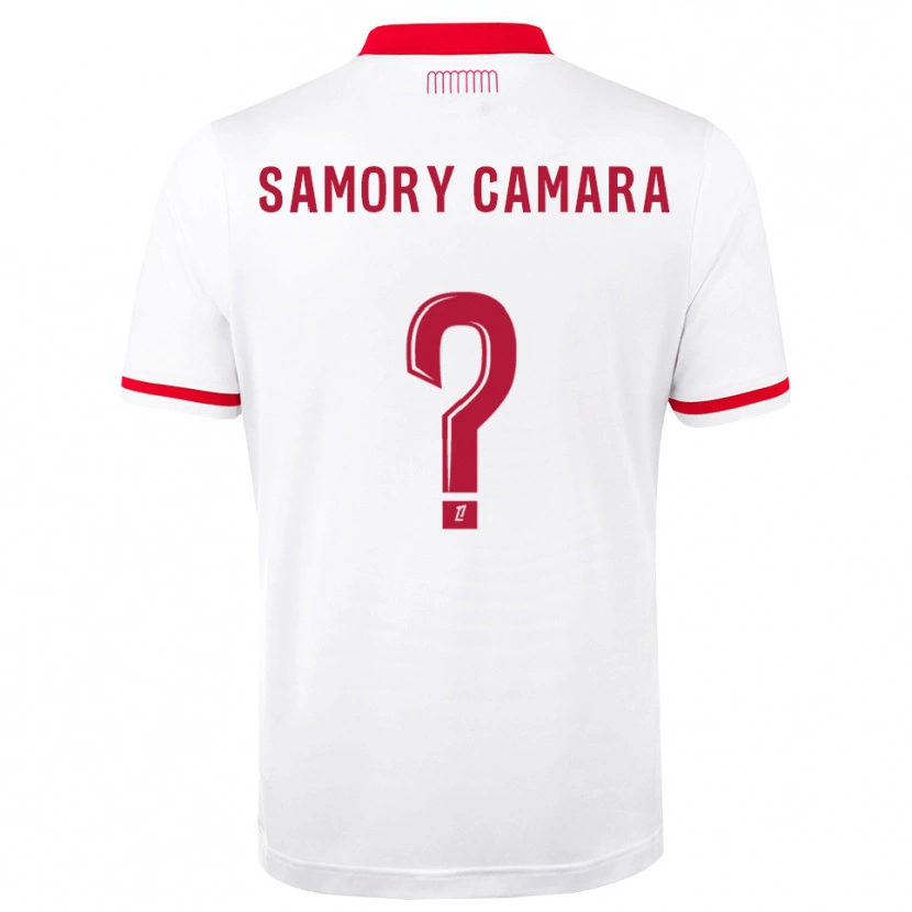 Danxen Criança Camisola Verges Samory Camara #0 Vermelho Branco Principal 2026/27 Camisa