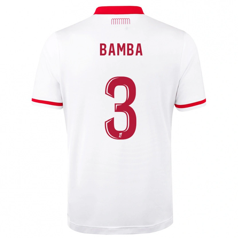 Danxen Criança Camisola Ismaïl Bamba #3 Vermelho Branco Principal 2026/27 Camisa