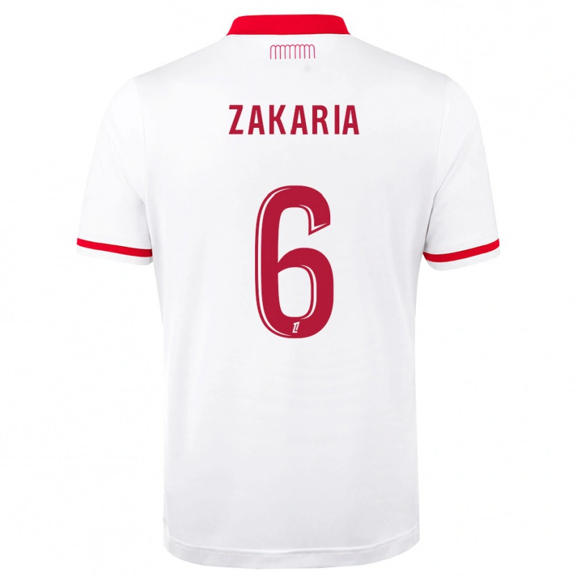 Danxen Criança Camisola Denis Zakaria #6 Vermelho Branco Principal 2026/27 Camisa