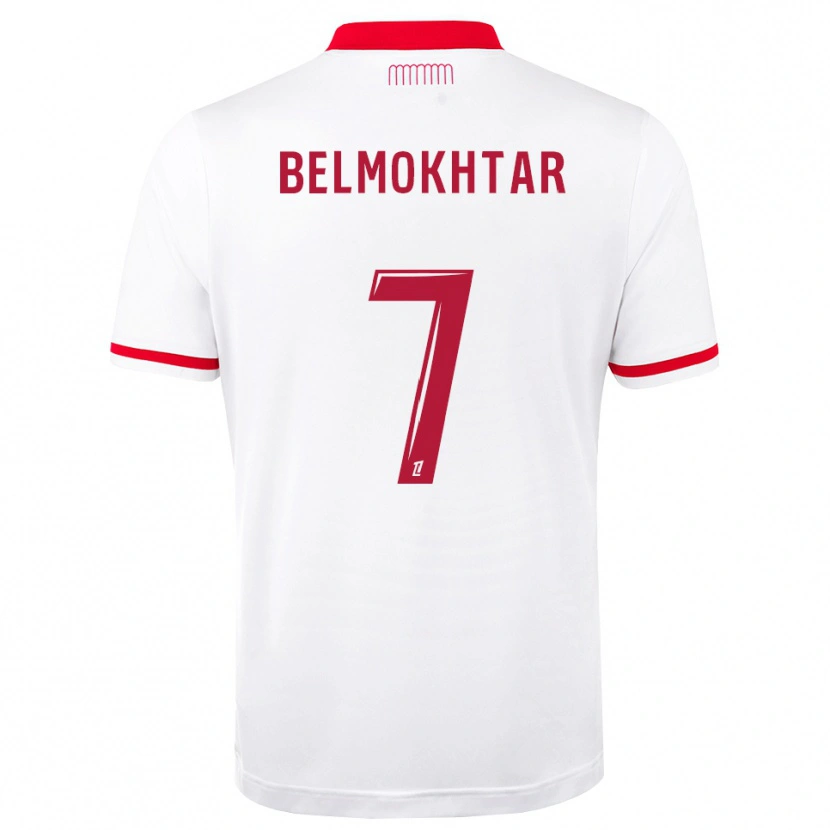 Danxen Criança Camisola Ilies Belmokhtar #7 Vermelho Branco Principal 2026/27 Camisa