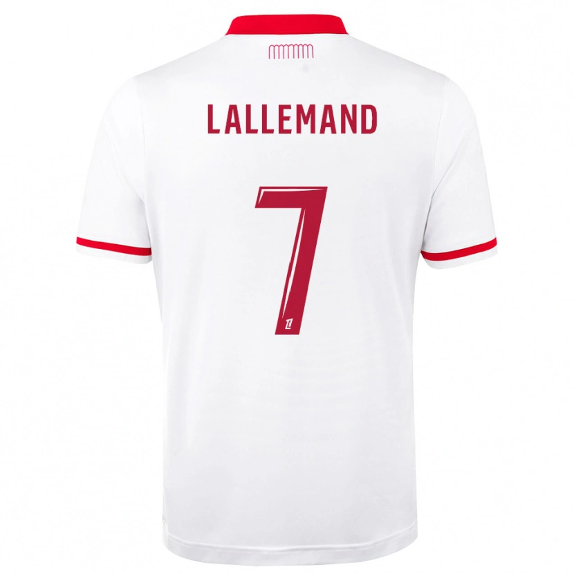 Danxen Criança Camisola Nassim Lallemand #7 Vermelho Branco Principal 2026/27 Camisa