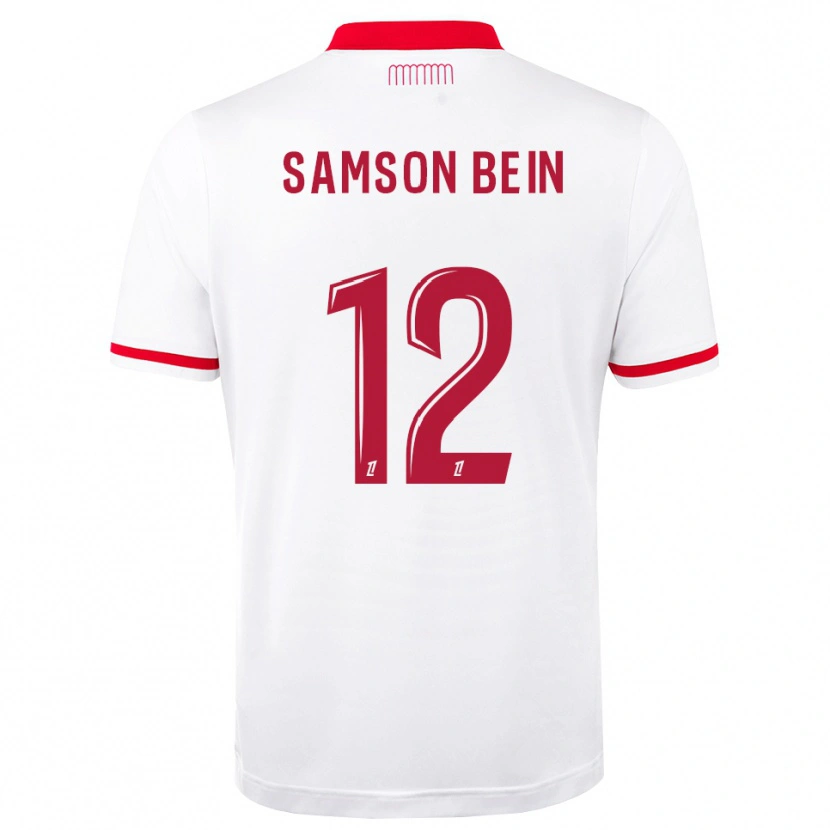 Danxen Criança Camisola Sirak Bein #12 Vermelho Branco Principal 2026/27 Camisa