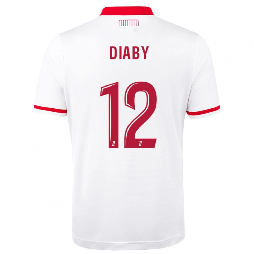 Danxen Criança Camisola Mohamed Diaby #12 Vermelho Branco Principal 2026/27 Camisa
