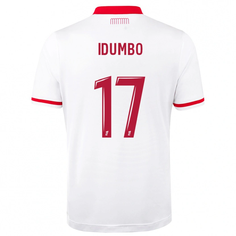 Danxen Criança Camisola Stanis Idumbo #17 Vermelho Branco Principal 2026/27 Camisa