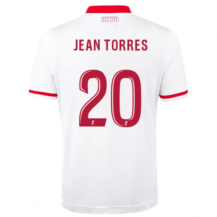 Danxen Criança Camisola Jean Torres #20 Vermelho Branco Principal 2026/27 Camisa